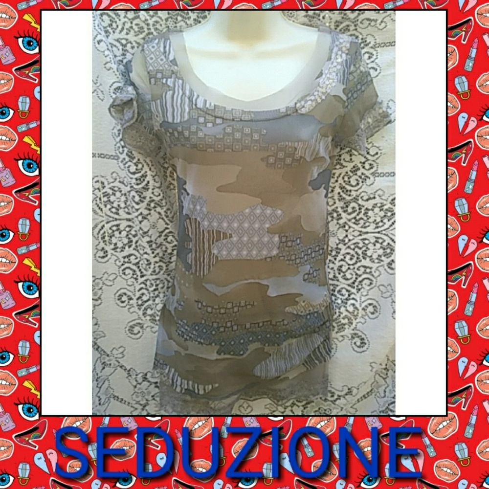 SEDUZIONE MADE IN ITALY DESIGNER TOP